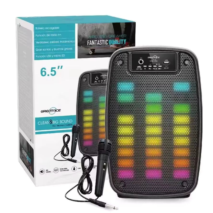 GTS17936.5 Inch Party Speaker With Mic Blue Tooth Karaoke