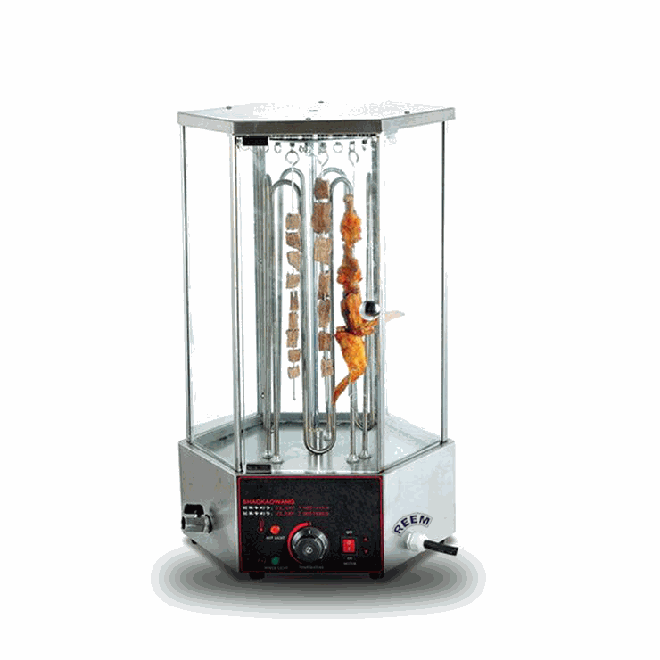 REEM - TTWE1223 rotisserie grill, 66 bunch capacity, 220V, 6KW, 50HZ.