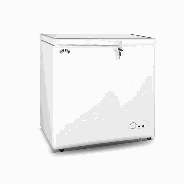 AVEVA - BD/BG-150 white chest freezer, 150L capacity, with energy-efficient features.