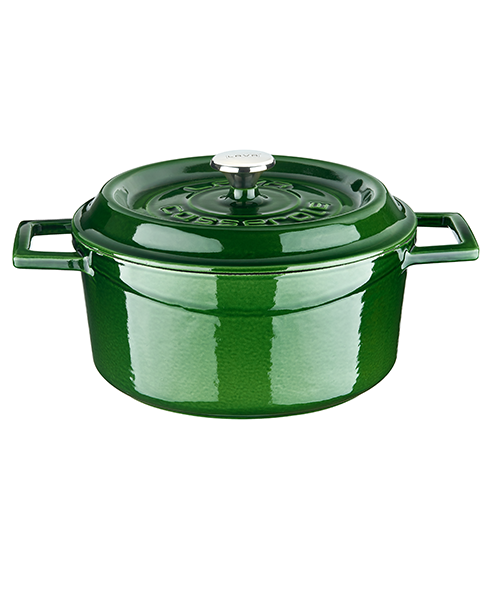 Brandani 52265 Green Cast Iron With Fire Terracotta Lid 