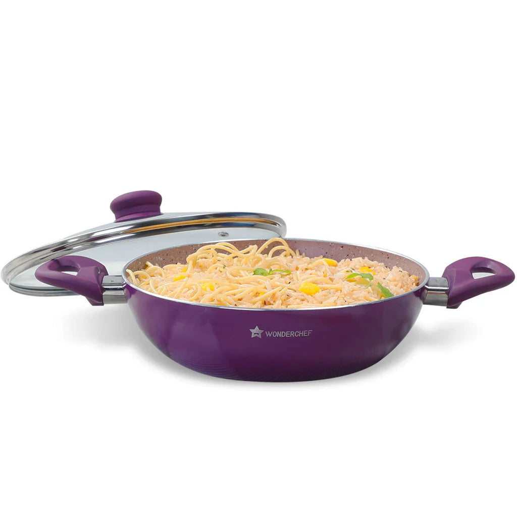 WONDERCHEF ROYAL VELVET 24CM WOK WITH LID 63152112 WONDERCHEF ROYAL VELVET 24CM WOK WITH LID 63152112