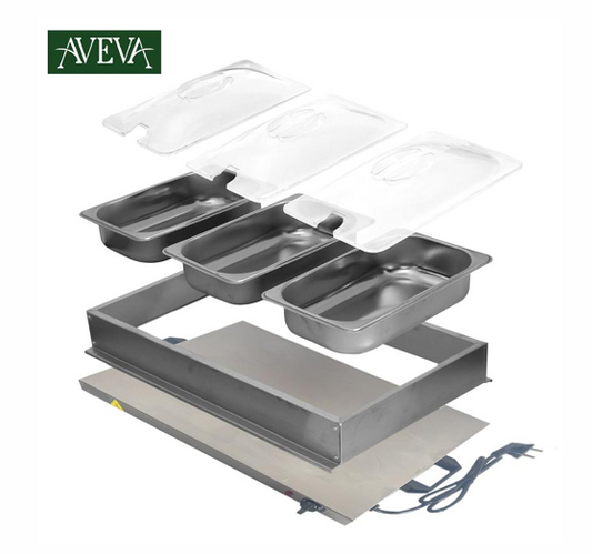 AV-DFW3P  Electric 3 Pan Food Warmer