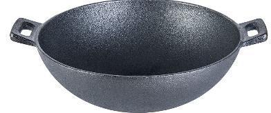 Wonderchef Forza Pre-Seasoned Cast Iron Wok 24cm 63153474